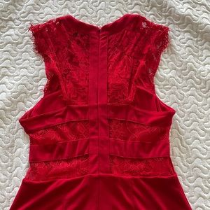 Red express size 8 top lace dress. Worn only once.